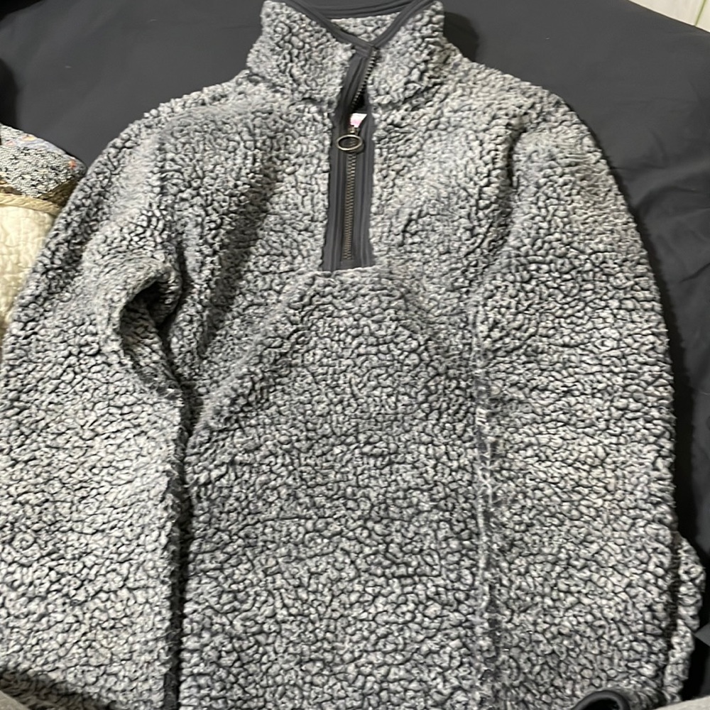 Grey sherpa jacket
